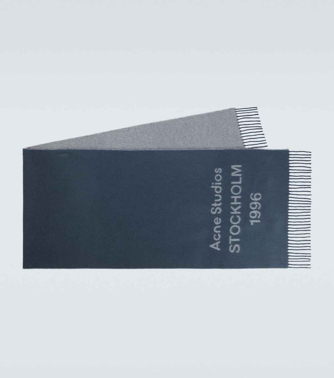 Fringed logo wool scarf | Acne Studios
