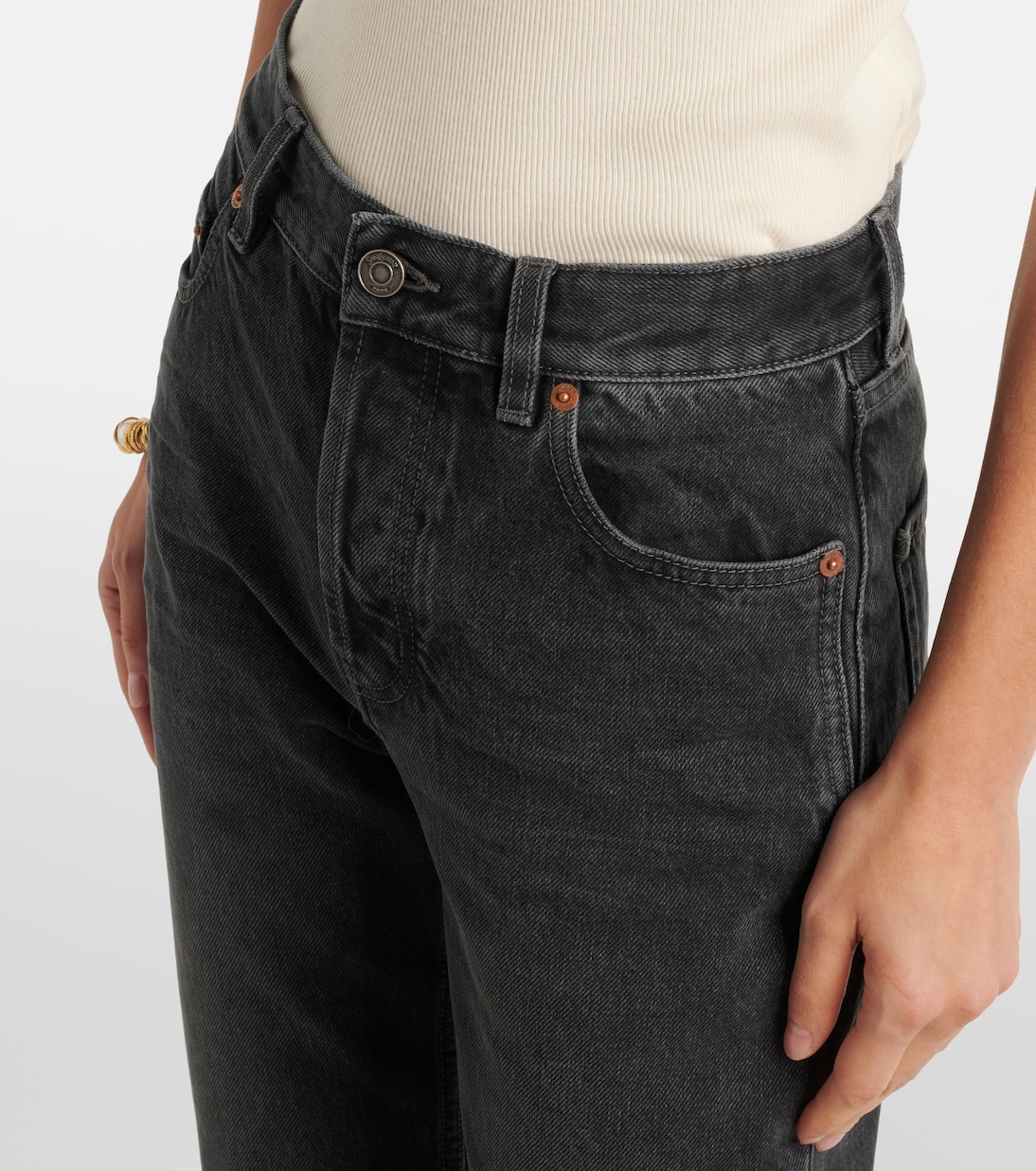 Jean slim à taille haute '90s | Saint Laurent