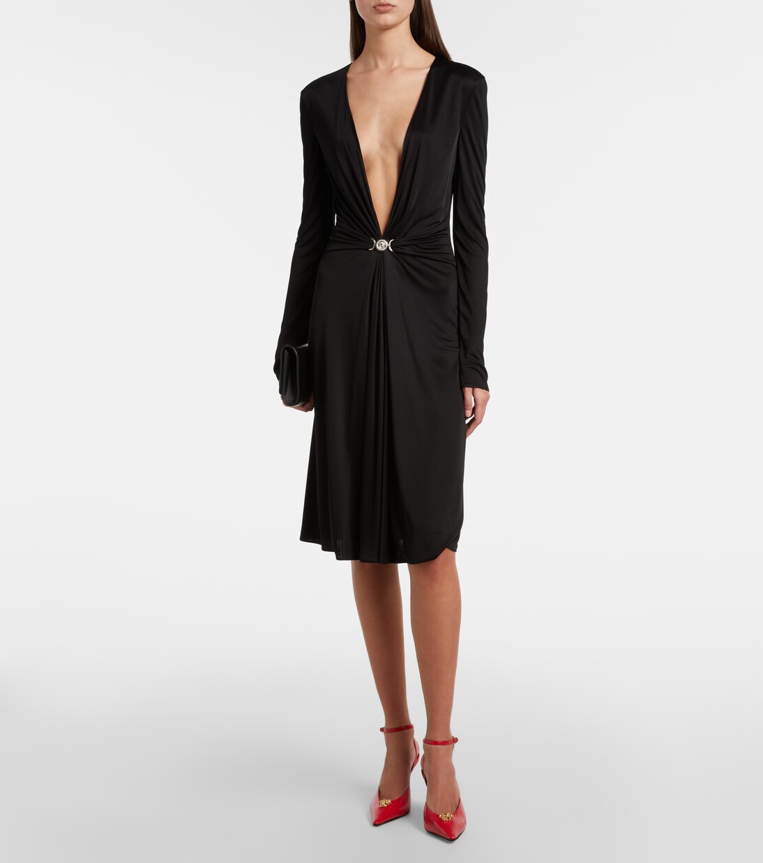 Medusa jersey cocktail dress | Versace