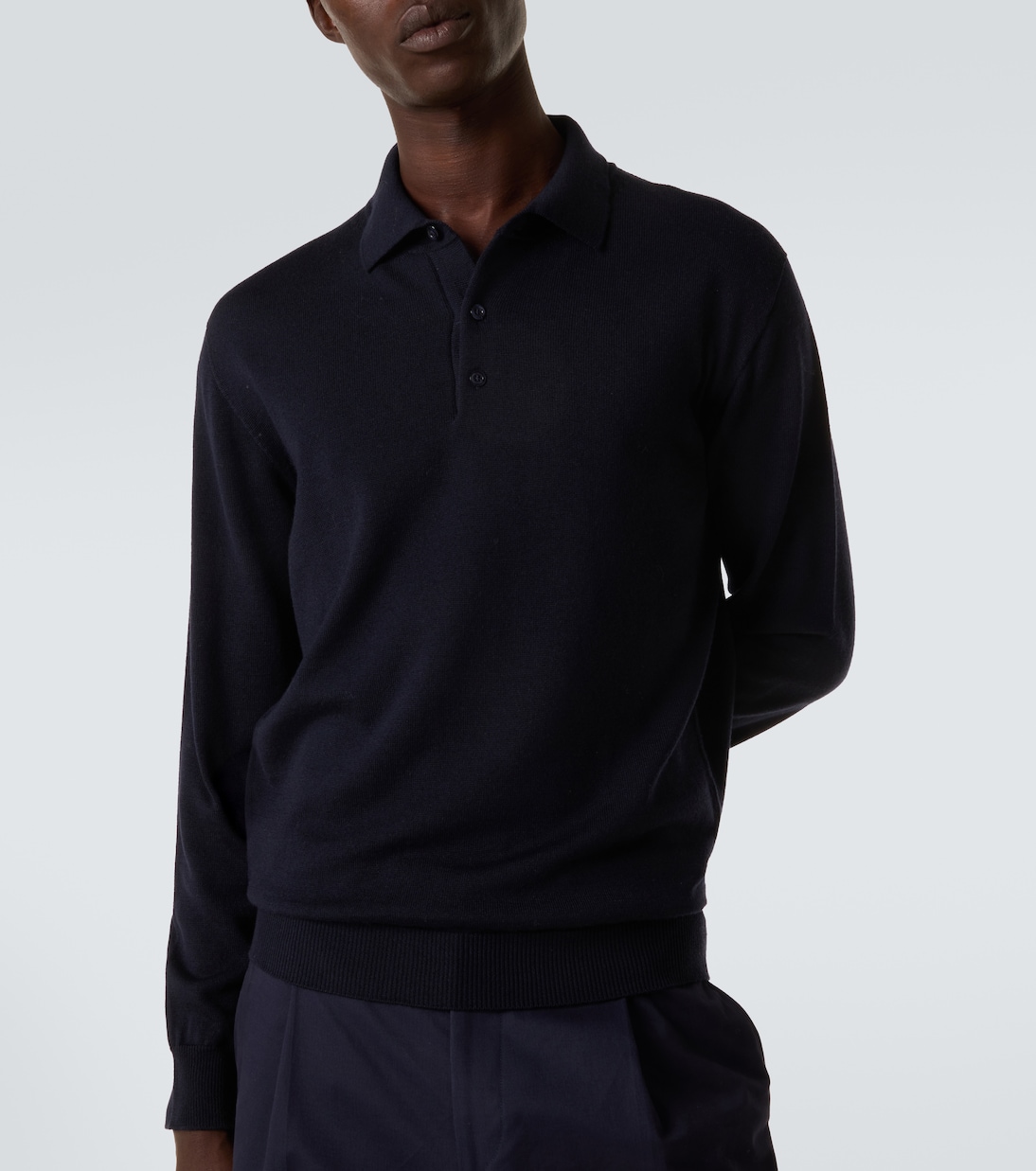 Allen wool polo sweater | Saman Amel