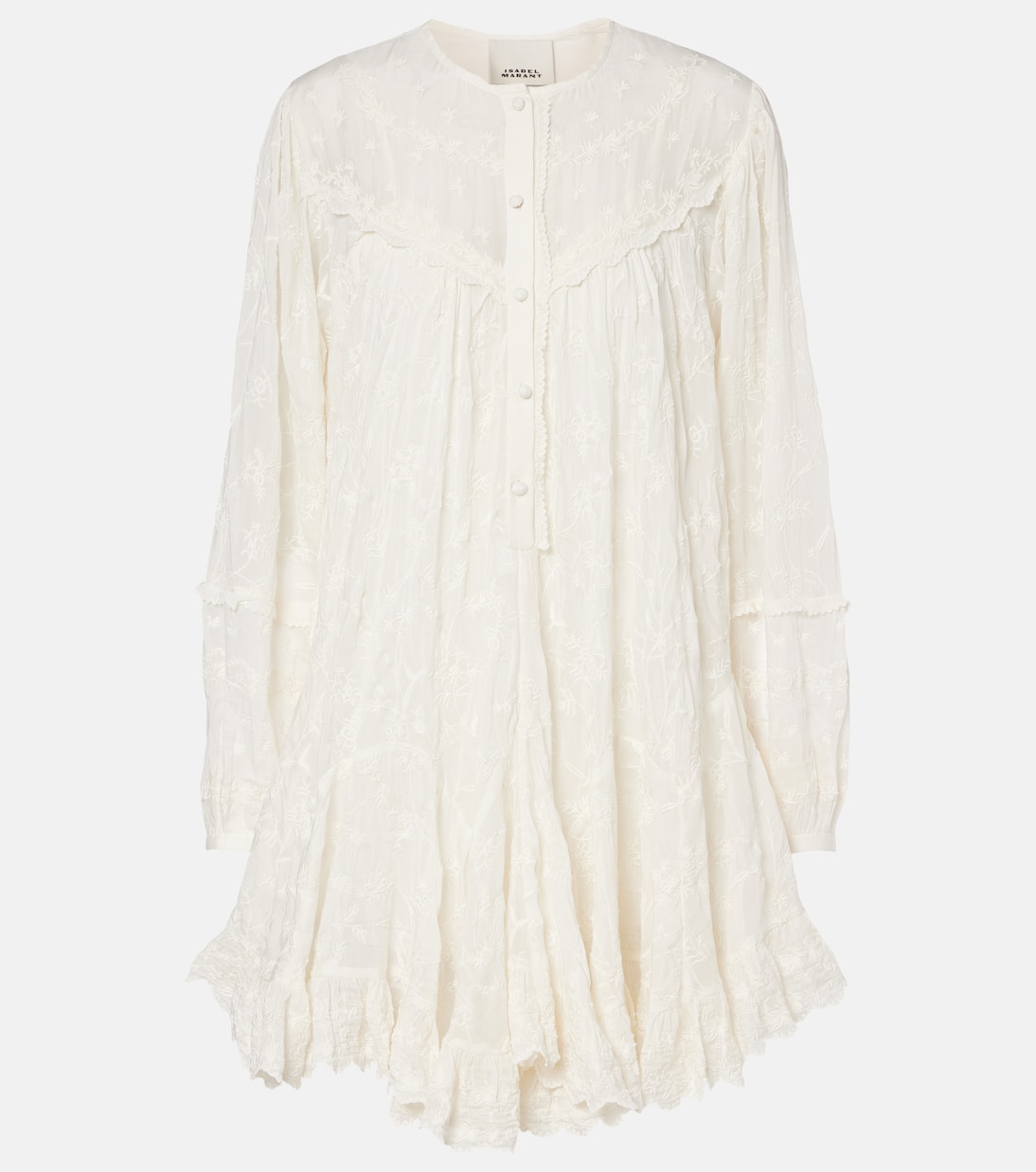 Zame embroidered cotton and silk minidress | Isabel Marant