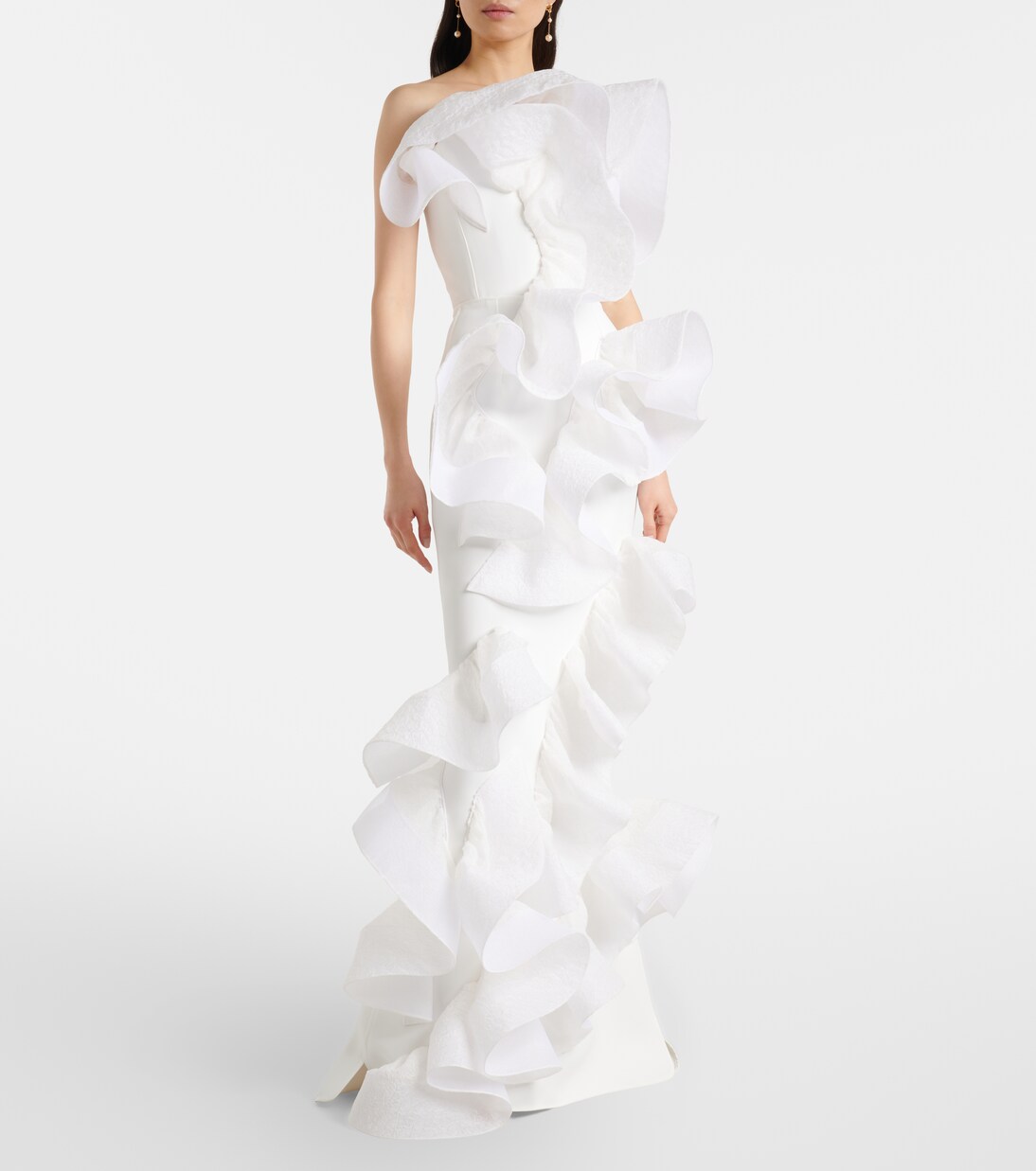 Indulgence organza-trimmed ruffled gown | Maticevski