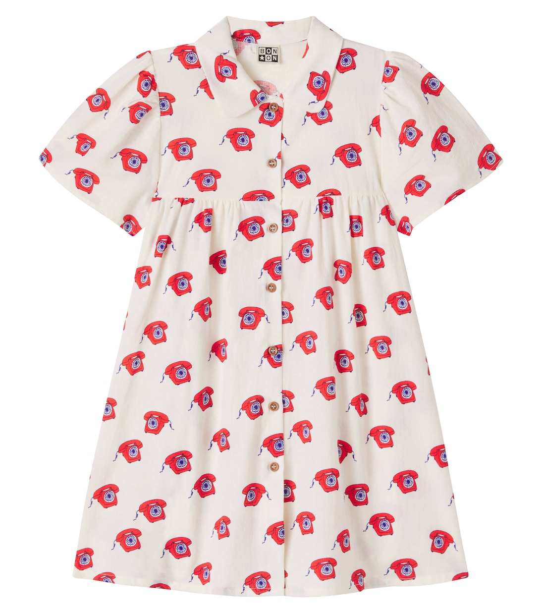 Printed cotton dress | Bonton
