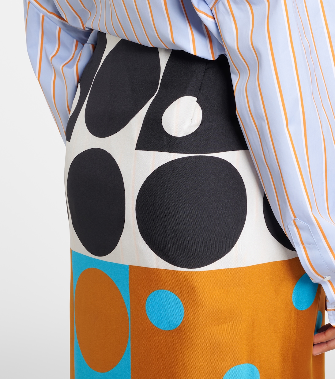 Printed silk wrap skirt | Dries Van Noten