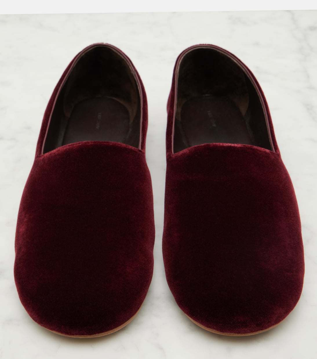Ponti velvet slip-on shoes | The Row