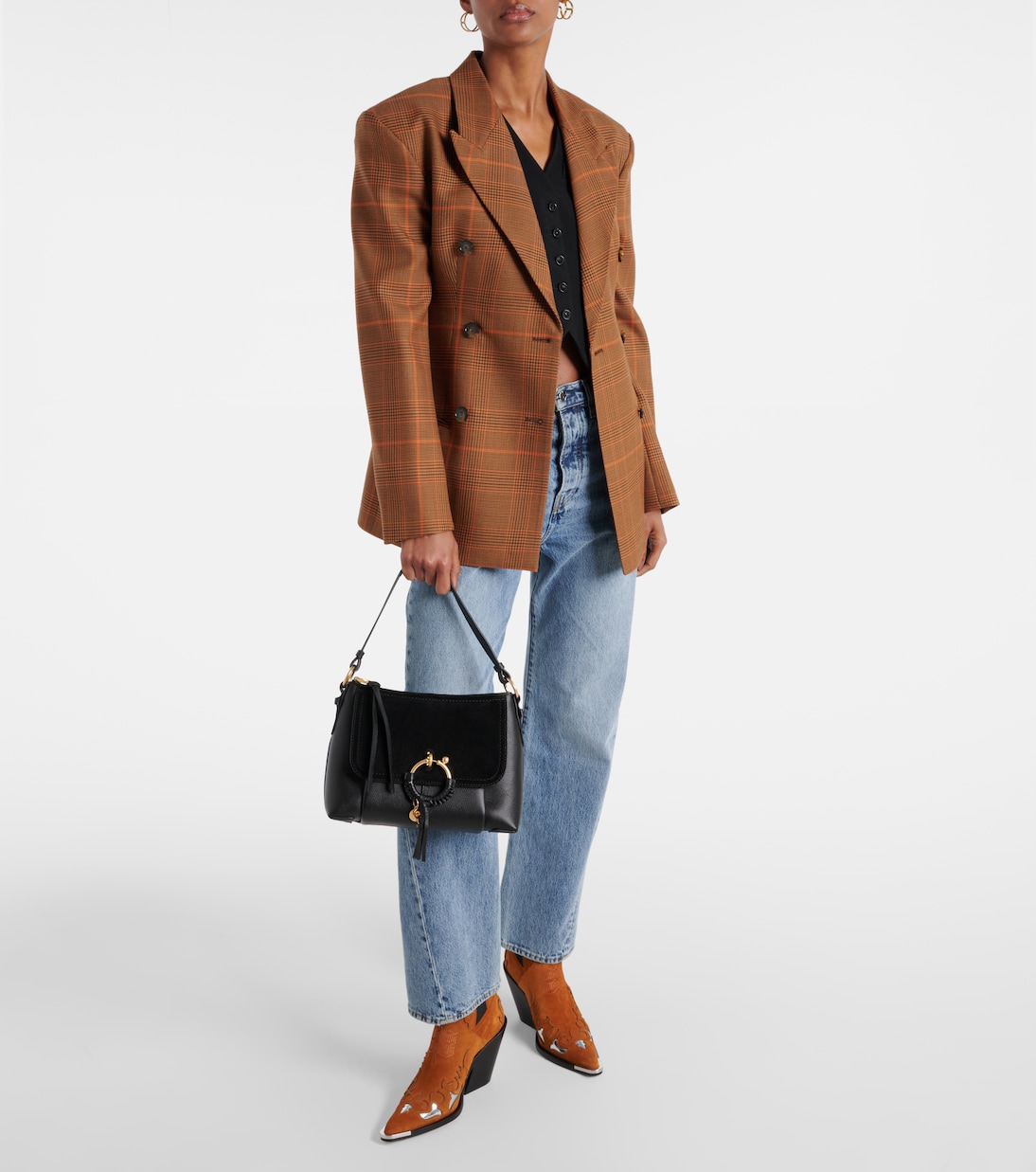 Borsa Joan Small in pelle e suede | See By Chloé