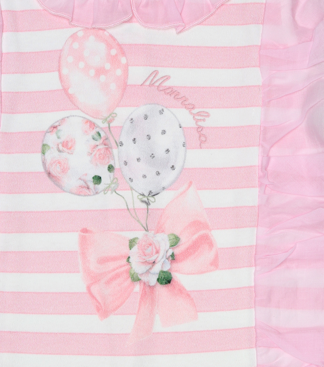 Baby striped cotton onesie | Monnalisa