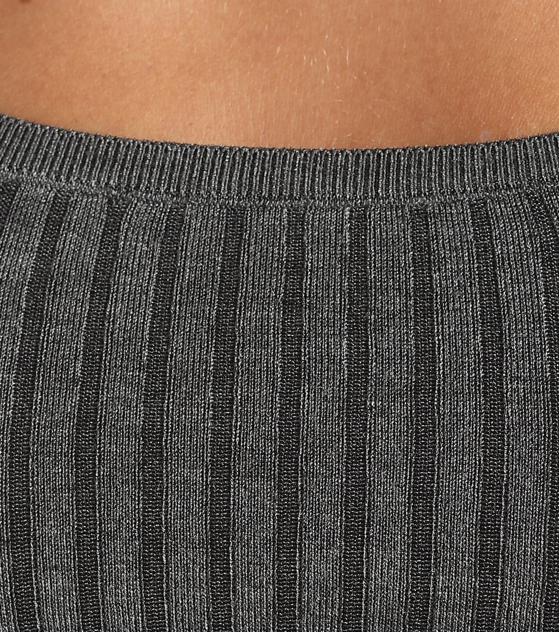 Top in maglia di seta a coste | Prada