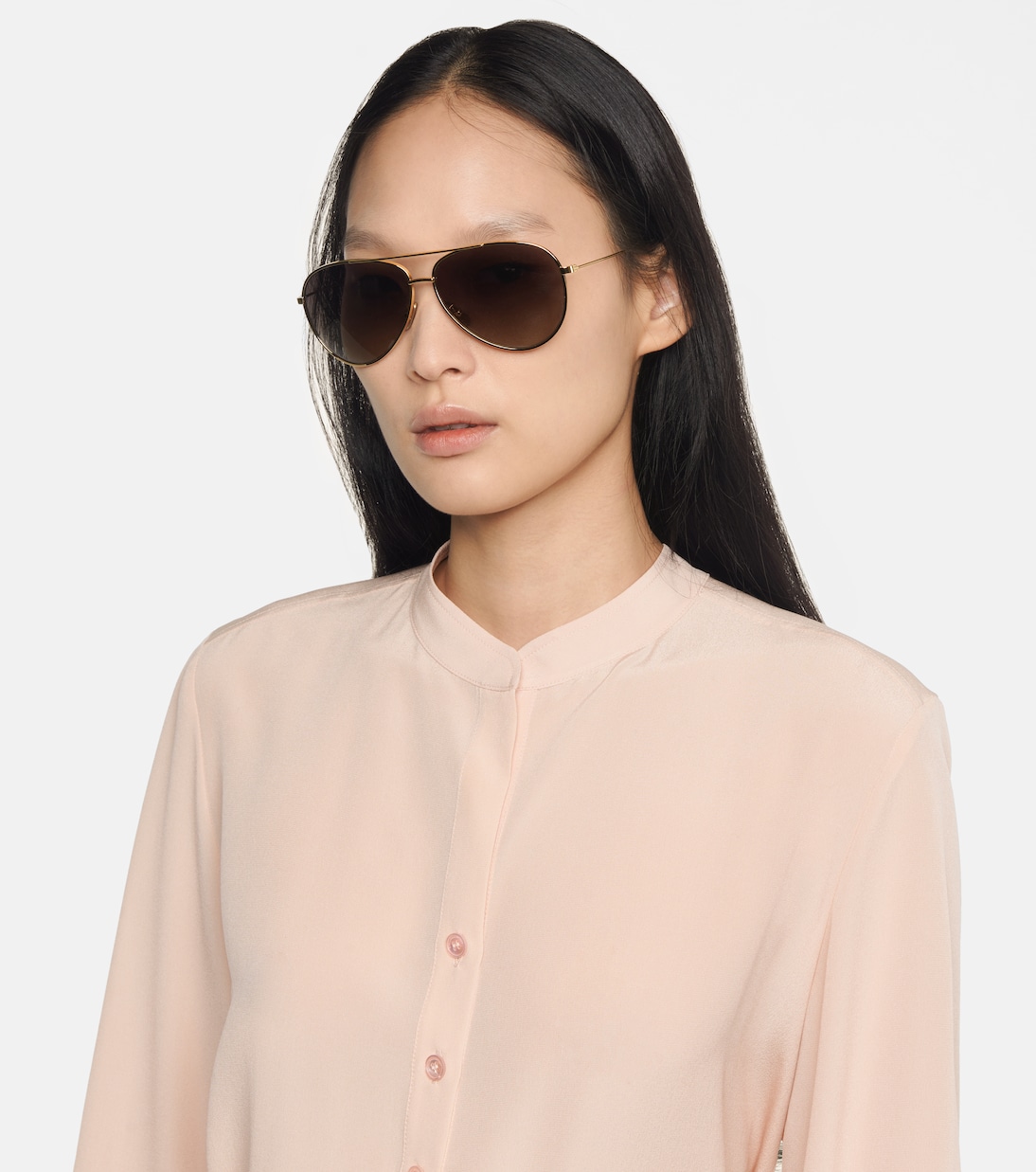 Occhiali da sole CELINE stile aviatore con custodia in pelle per giovani trendy