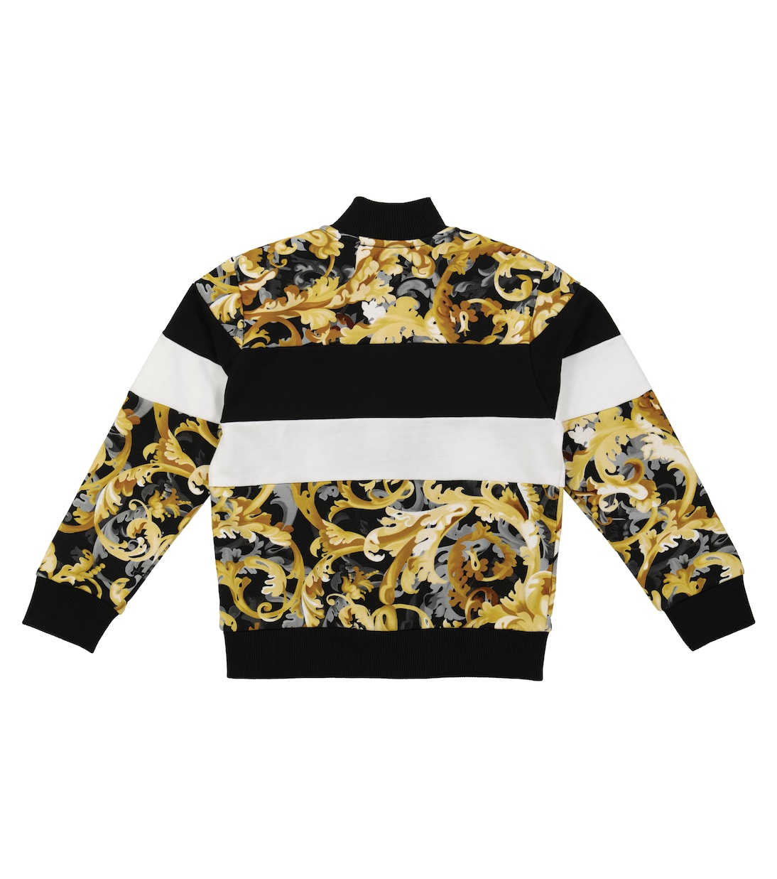 Reißverschlussjacke Baroccoflage aus Baumwolle | Versace Kids