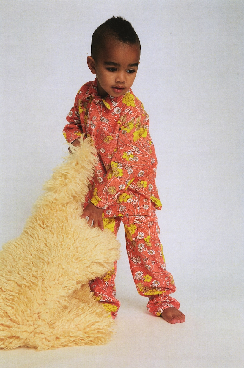 Pantaloni in velluto con stampa floreale | ERL Kids