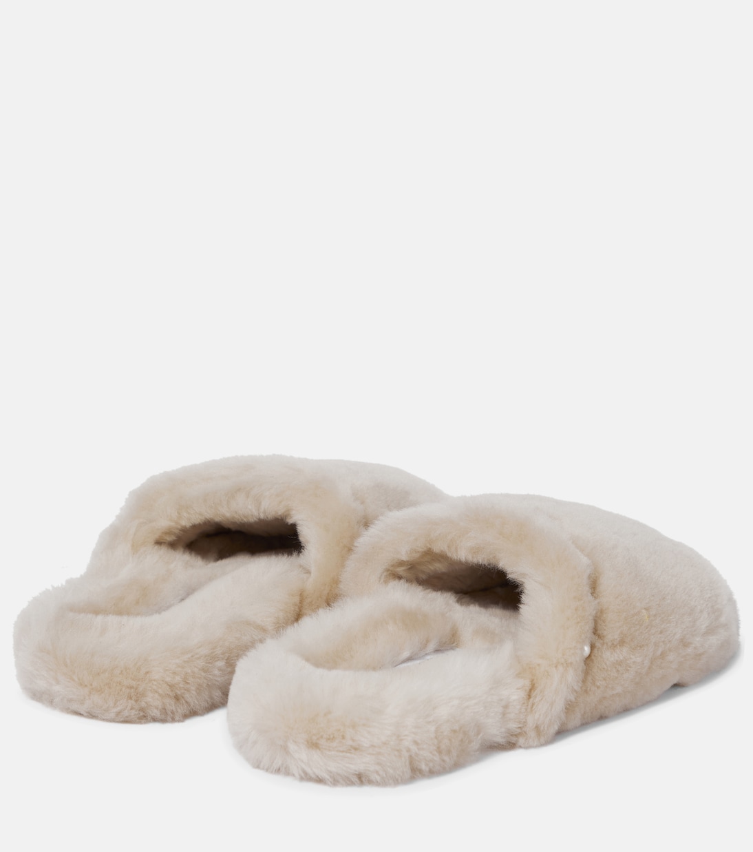Acinda embellished shearling slides | Jimmy Choo