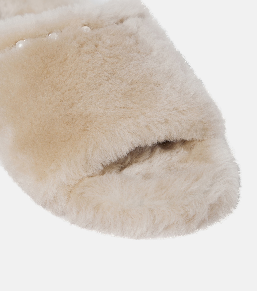 Acinda embellished shearling slides | Jimmy Choo