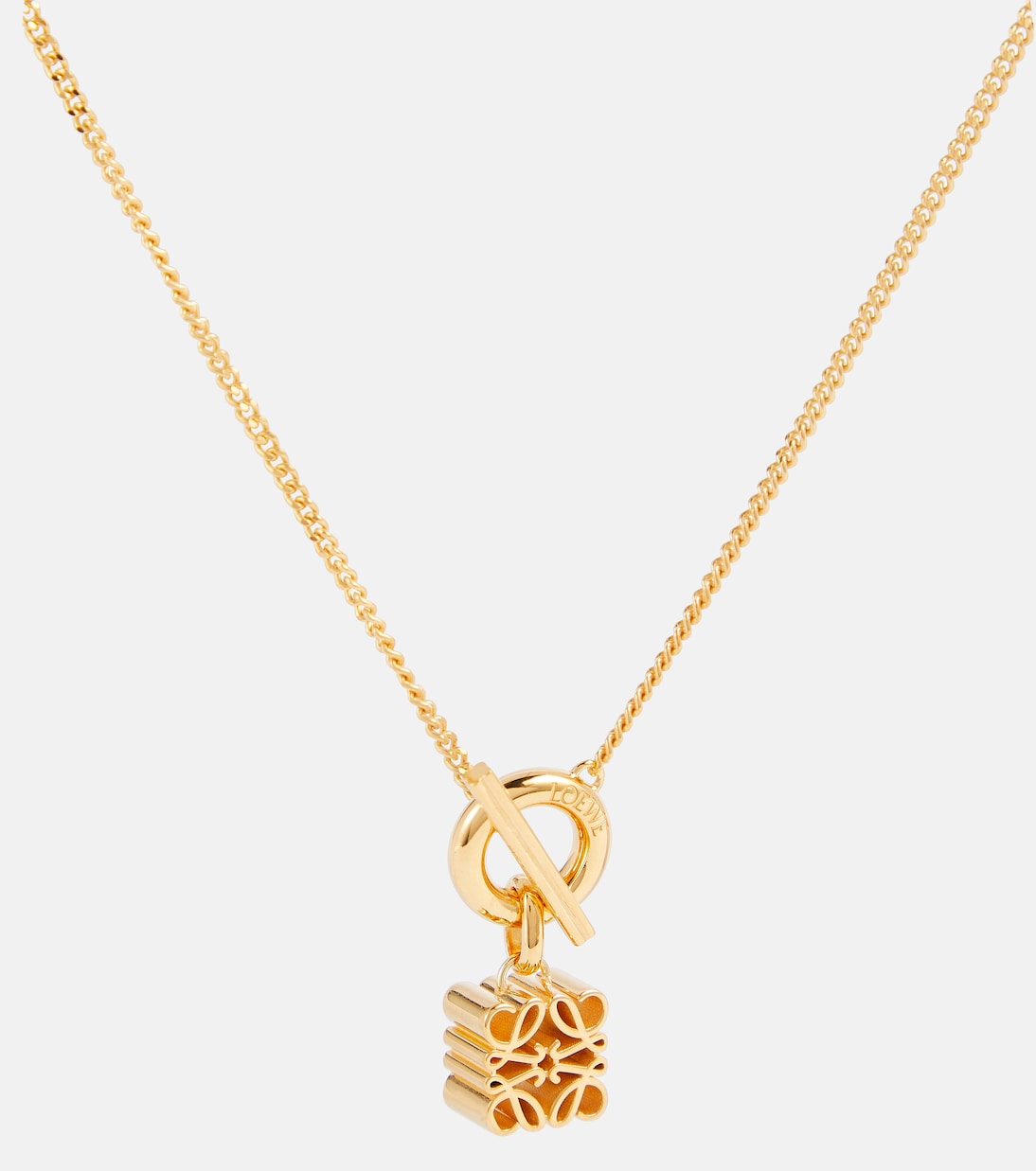 Collana Anagram in argento sterling bagnata in oro 24kt | Loewe