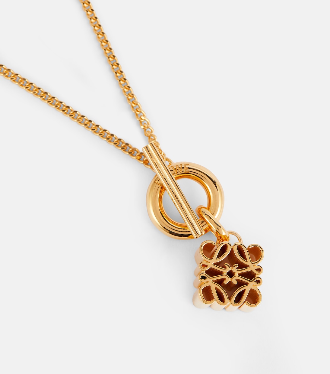 Collana Anagram in argento sterling bagnata in oro 24kt | Loewe