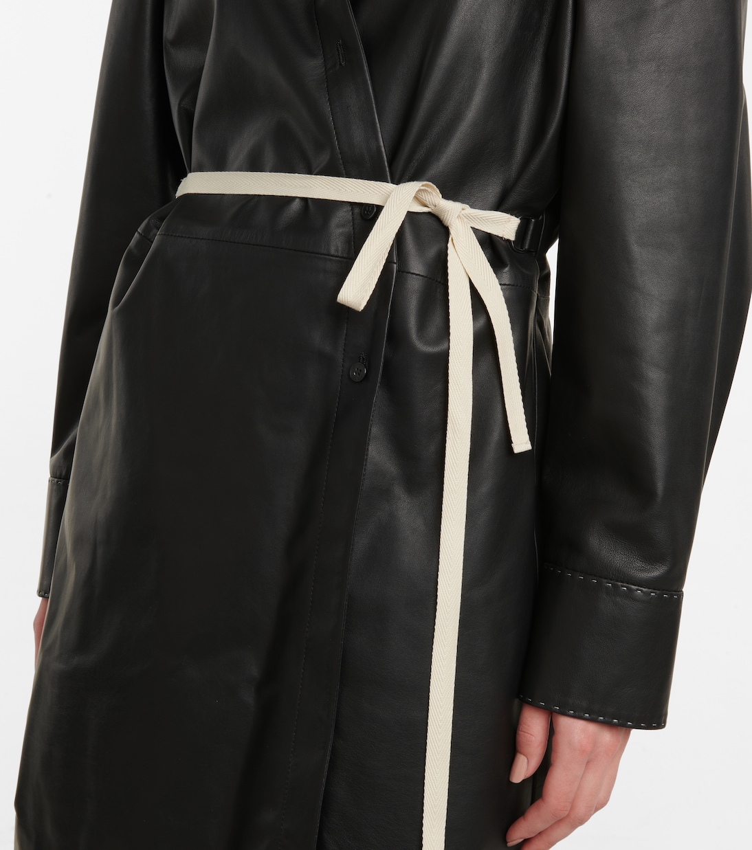 Robe portefeuille en cuir | Acne Studios