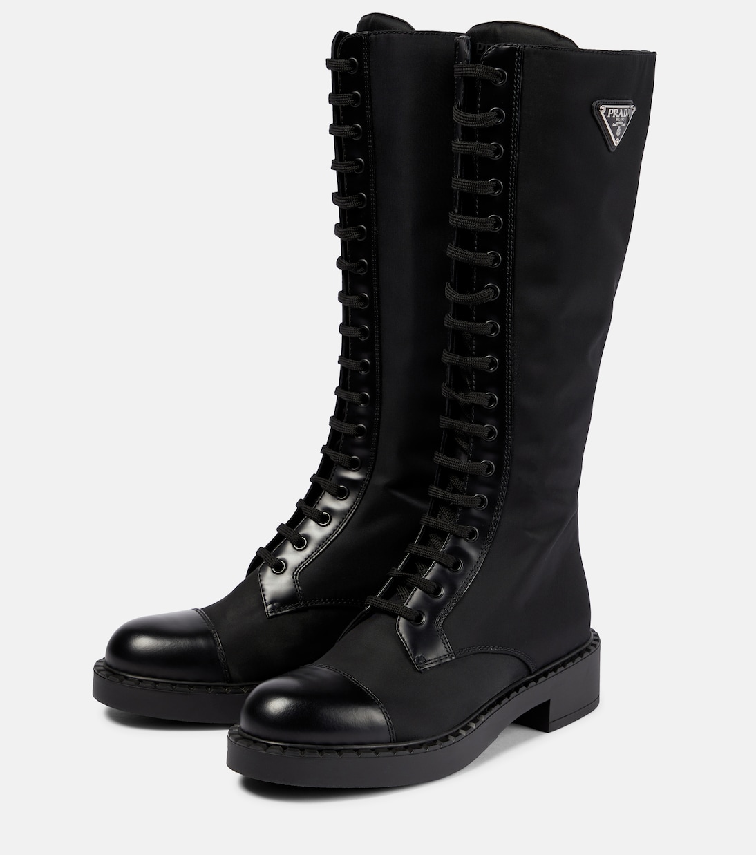 Stivali in Re-Nylon e pelle | Prada