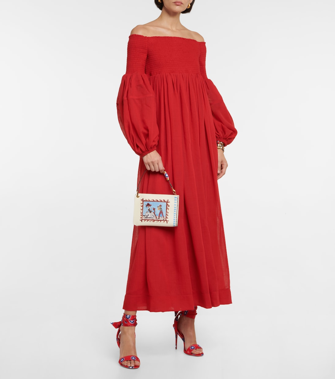 Sandali Sandale Du Désert 100 in raso | Christian Louboutin