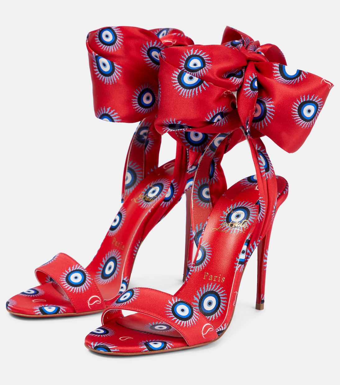 Sandali Sandale Du Désert 100 in raso | Christian Louboutin