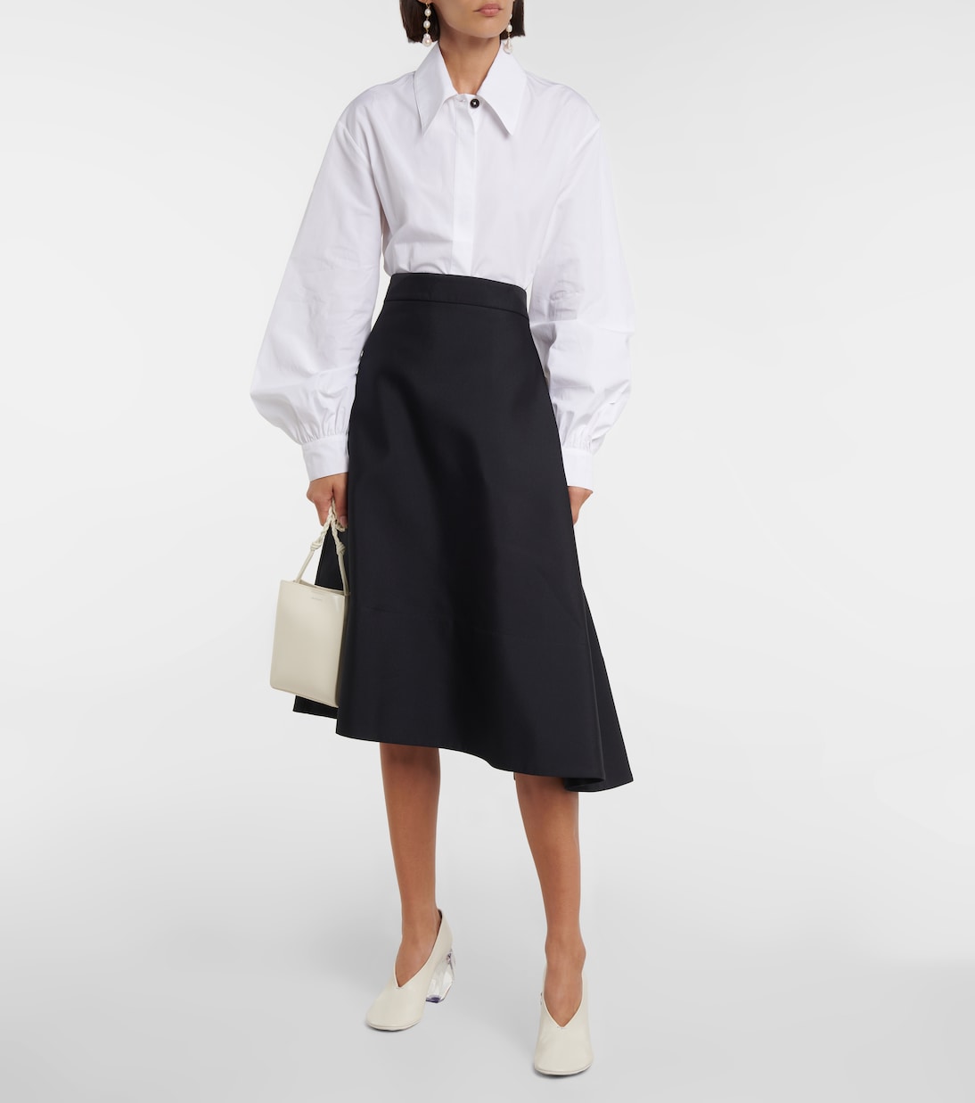Falda midi asimétrica | Jil Sander