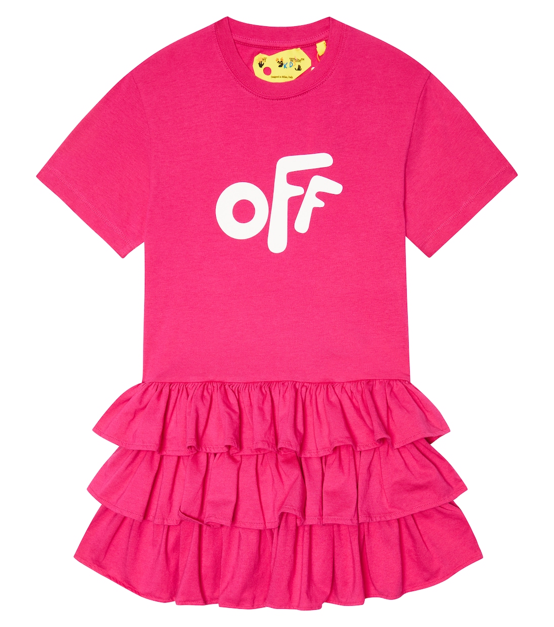T-Shirt-Kleid Arrows aus Baumwolle | Off-White Kids