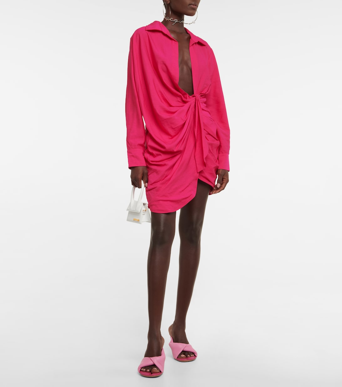 La Robe Bahia tie-detail minidress | Jacquemus