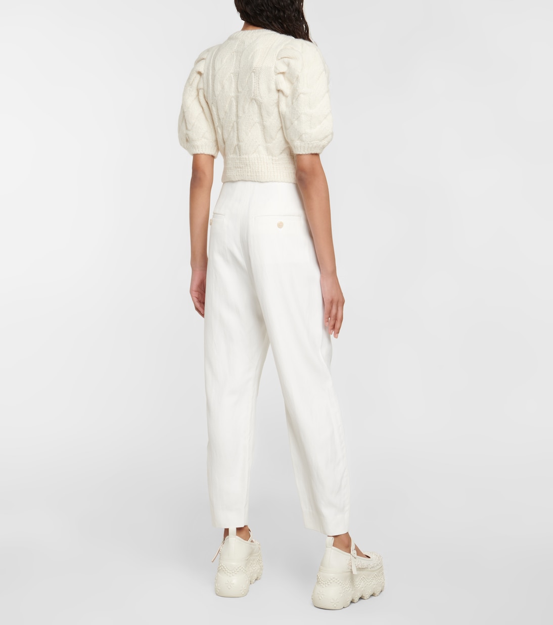 Cropped-Pullover mit Perlenverzierung | Simone Rocha