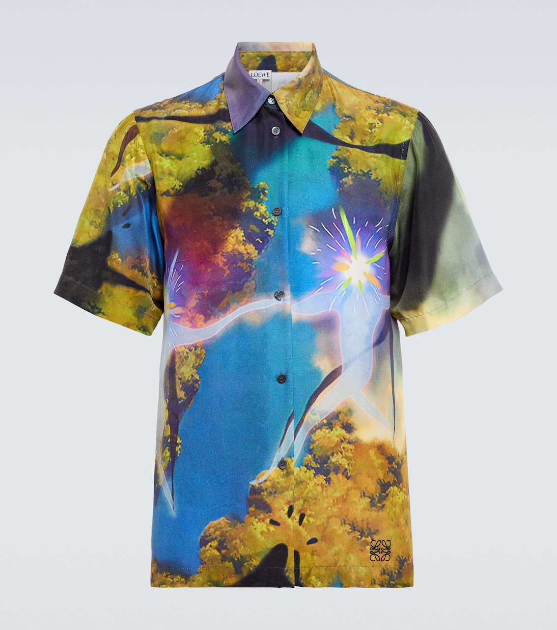 x El castillo ambulante camisa en mezcla de seda | Loewe