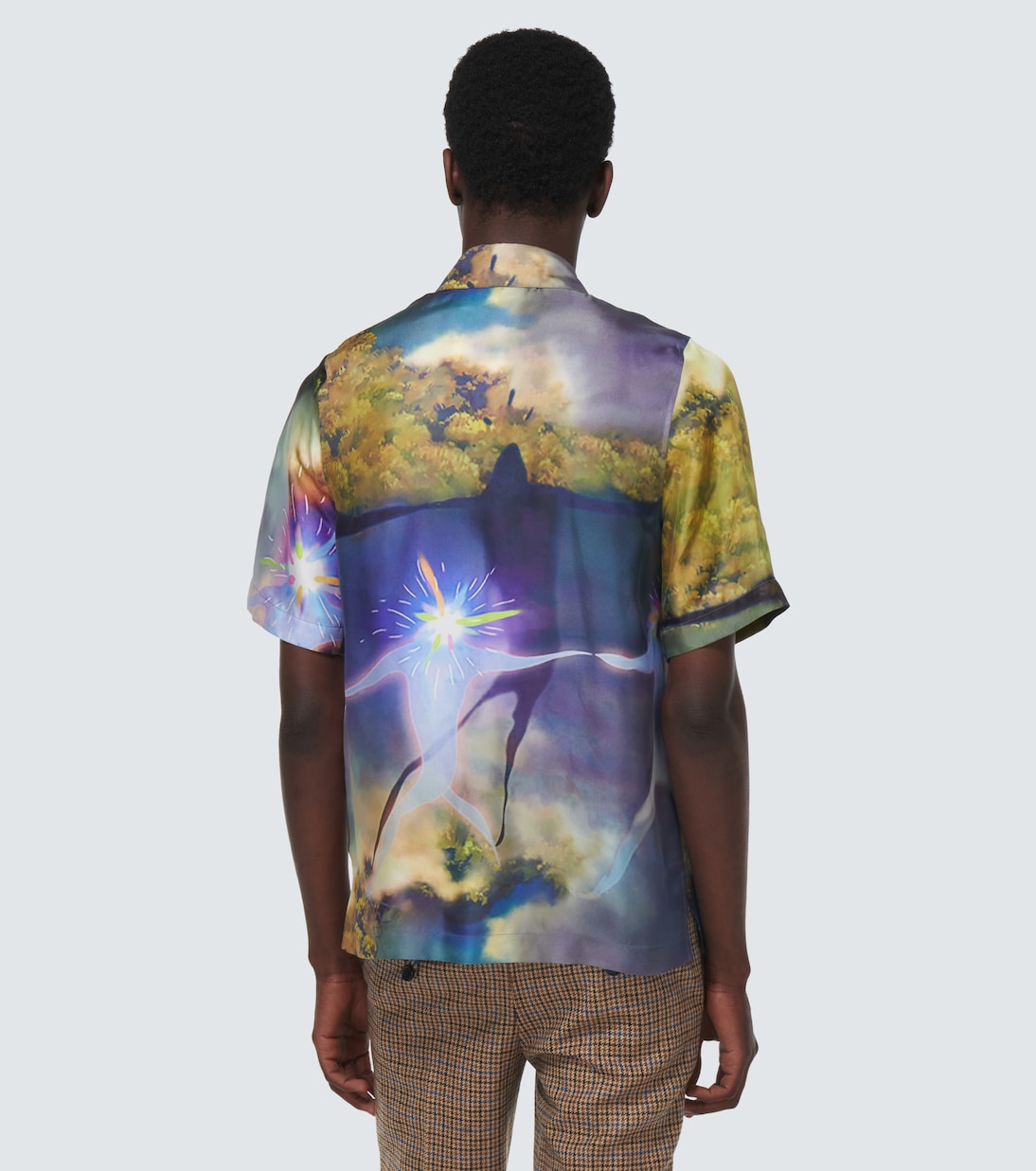 x El castillo ambulante camisa en mezcla de seda | Loewe