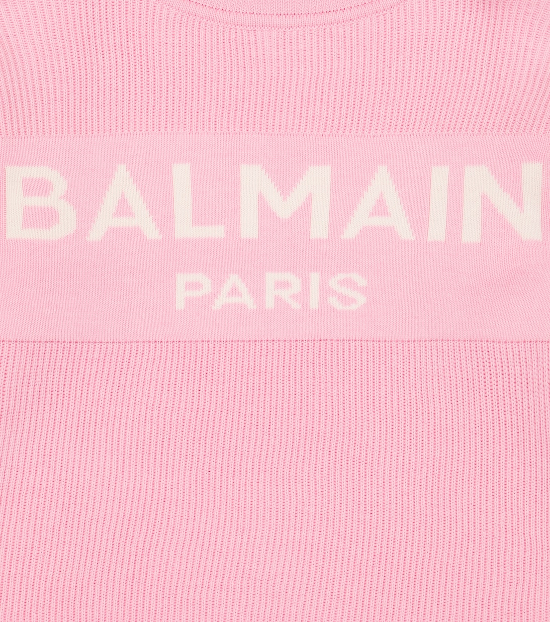 Pulloverkleid aus Baumwolle und Kaschmir | Balmain Kids