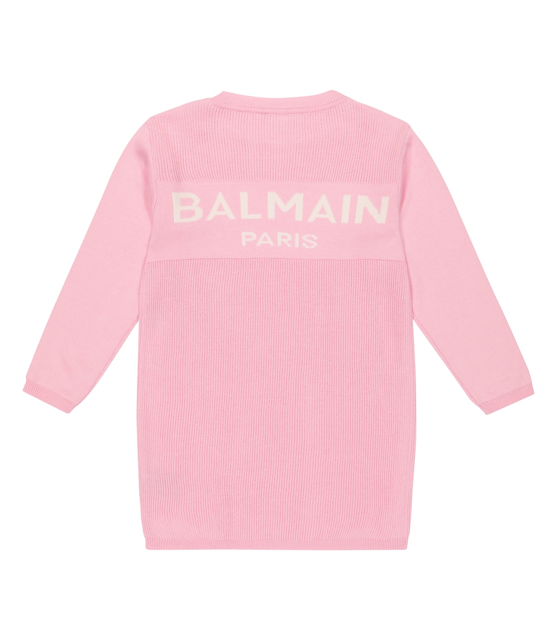 Pulloverkleid aus Baumwolle und Kaschmir | Balmain Kids