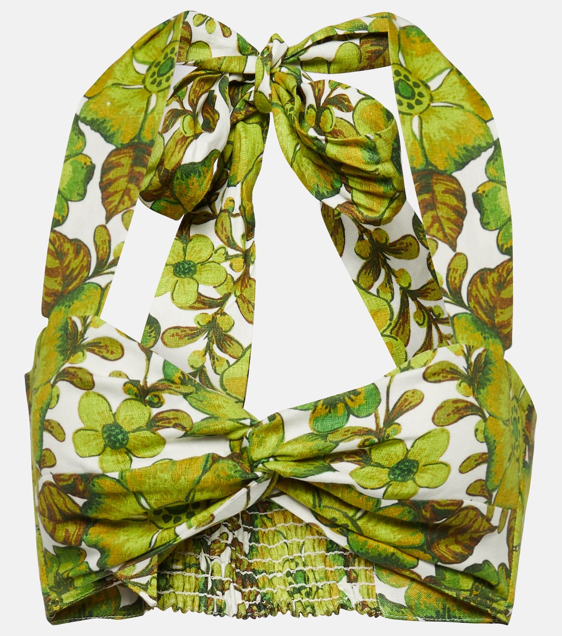 Bralette Wallis de lino floral | Alémais