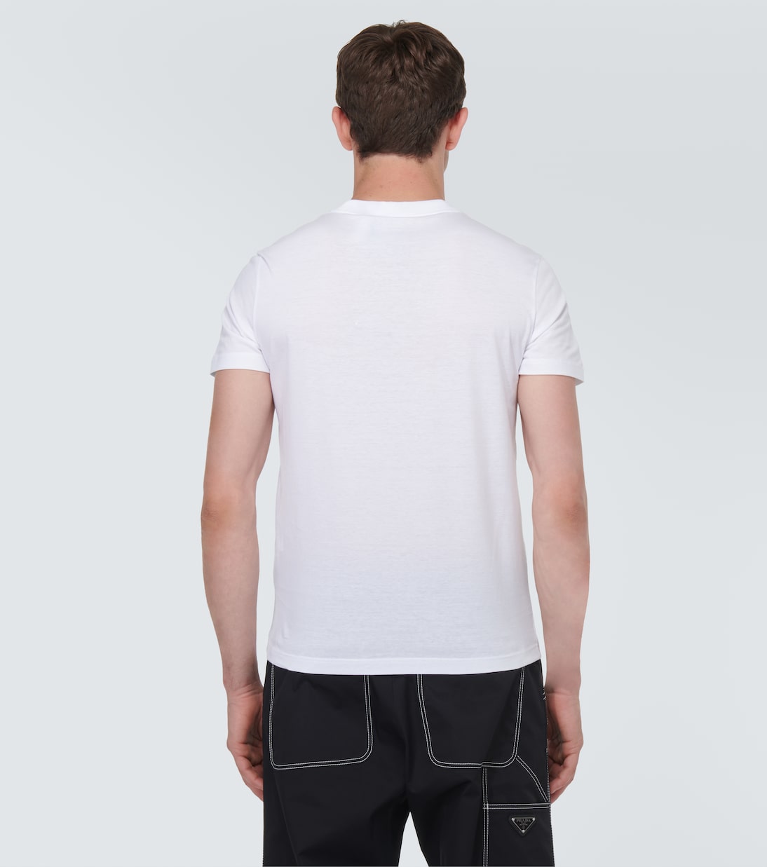 T-shirt en coton à ornements | Prada
