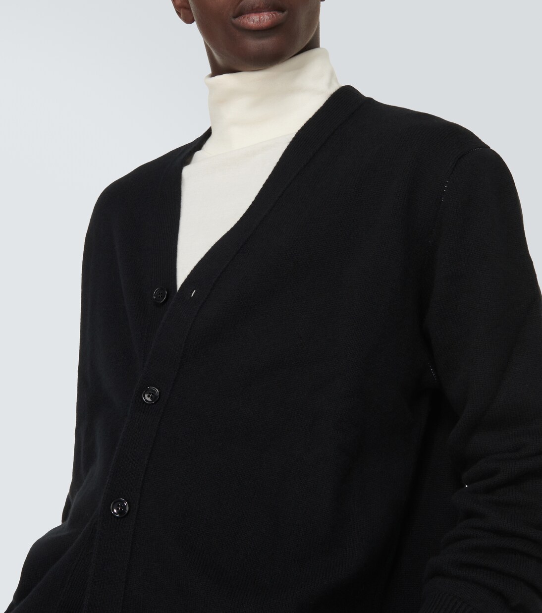 Cashmere cardigan in black Burberry Mytheresa