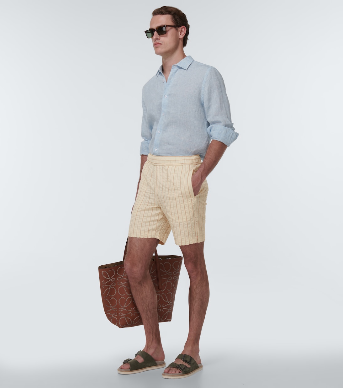 Shorts Louis de algodón a rayas | Orlebar Brown