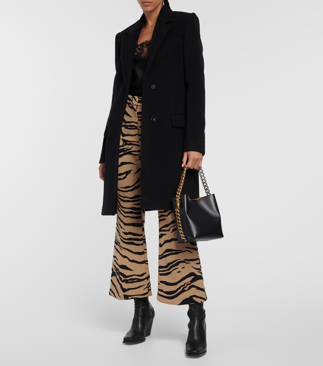 Abrigo cruzado de lana | Stella McCartney