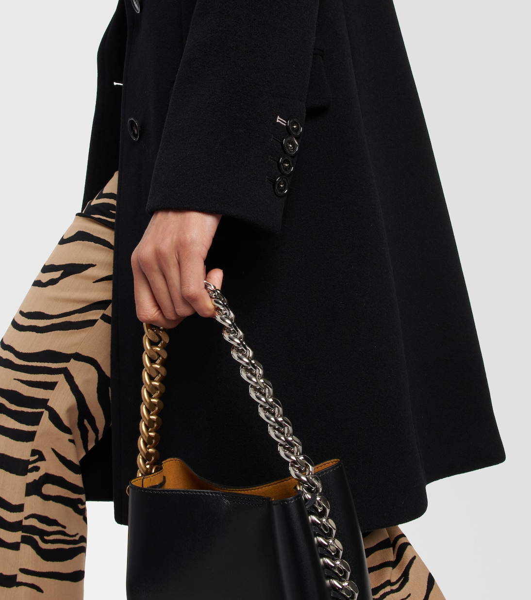 Abrigo cruzado de lana | Stella McCartney