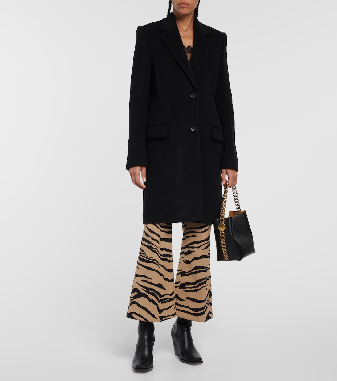Abrigo cruzado de lana | Stella McCartney