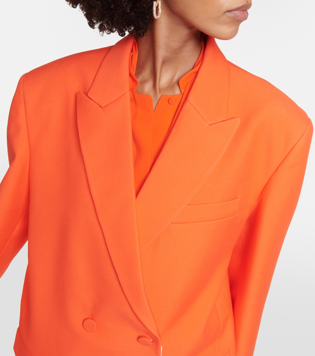 Blazer doppiopetto in Crêpe Couture | Valentino
