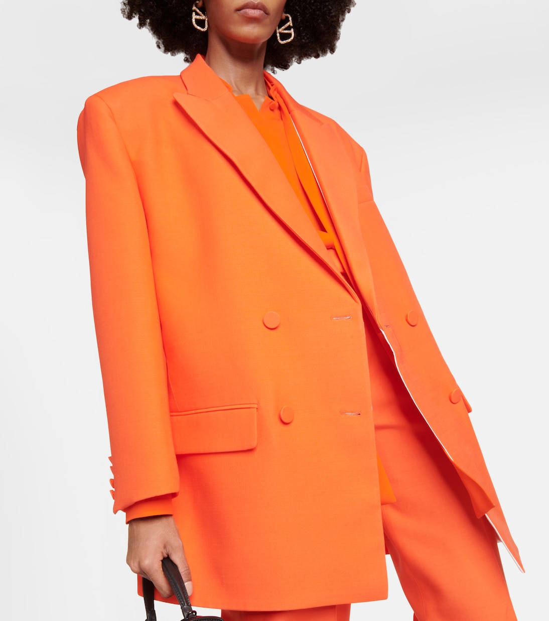 Blazer doppiopetto in Crêpe Couture | Valentino