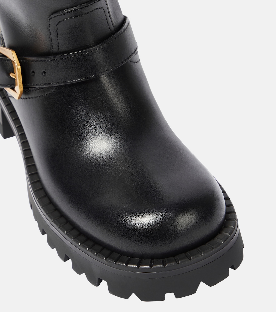 Ankle Boots aus Leder | Versace