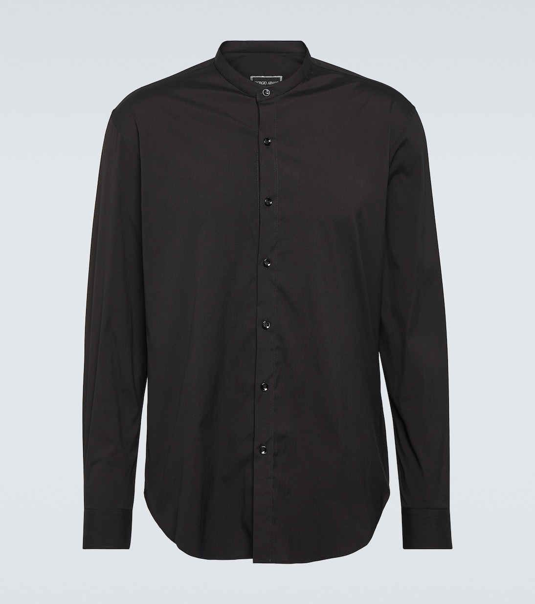 Icon cotton-blend poplin shirt | Giorgio Armani