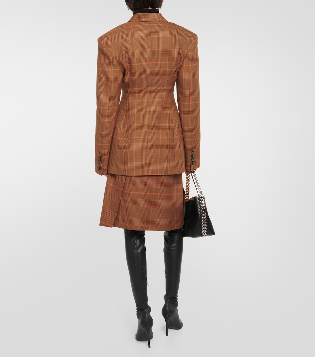 Checked virgin wool blazer | Stella McCartney