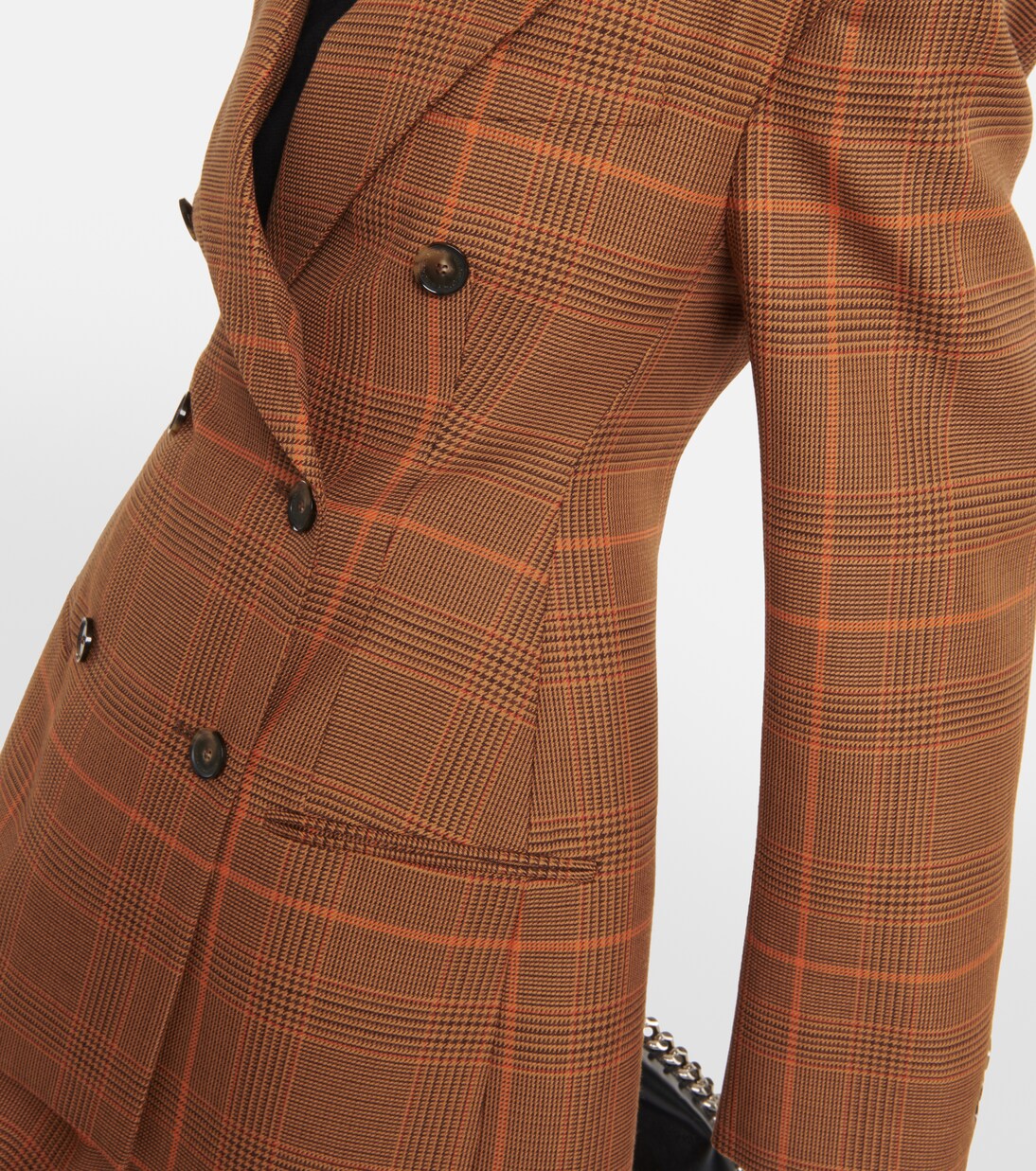 Checked virgin wool blazer | Stella McCartney