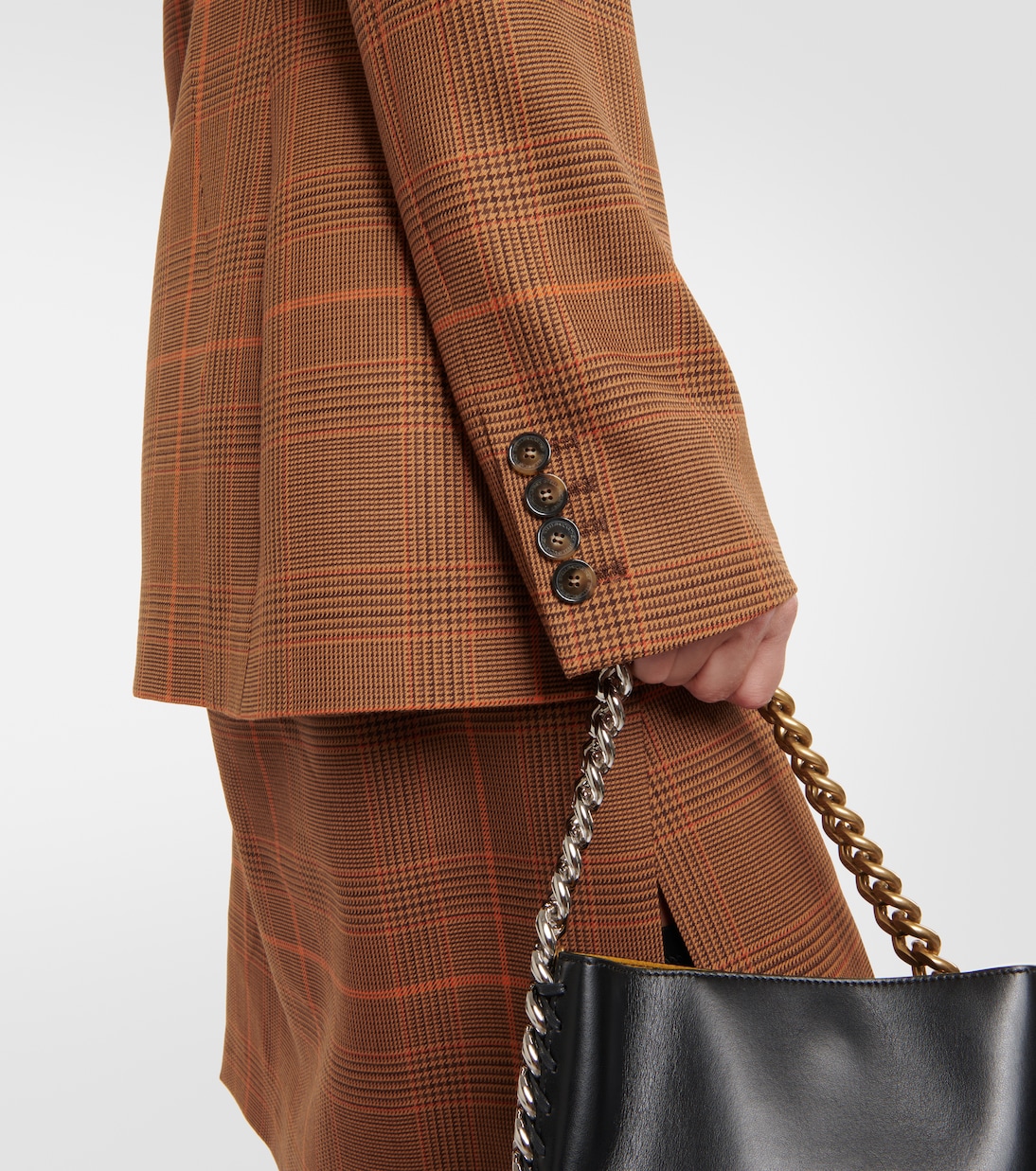 Checked virgin wool blazer | Stella McCartney