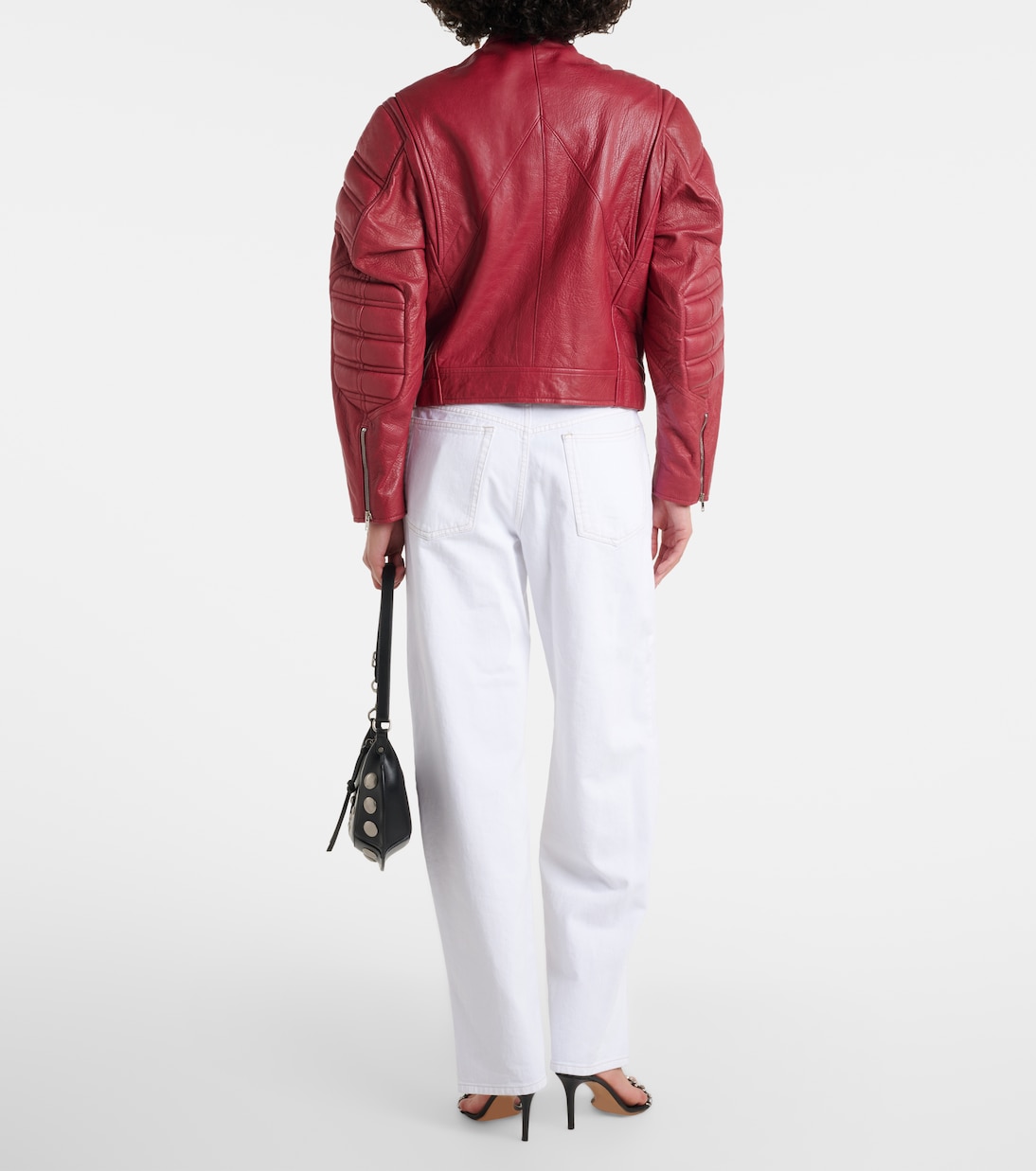 Giacca biker imbottita in pelle | Isabel Marant