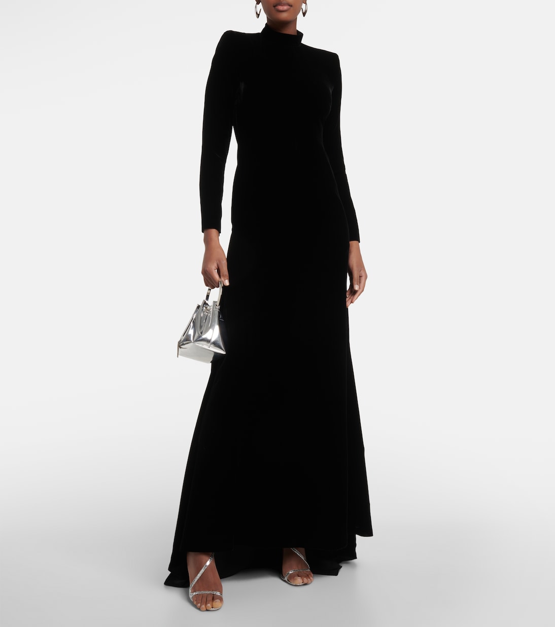 High-neck velvet gown | Oscar de la Renta