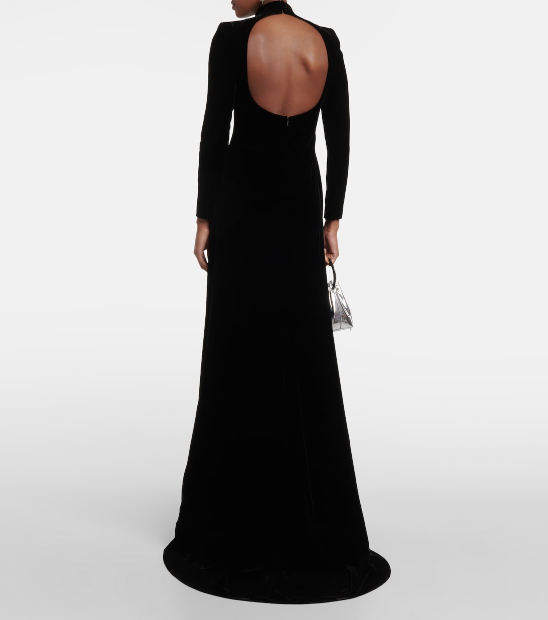 High-neck velvet gown | Oscar de la Renta
