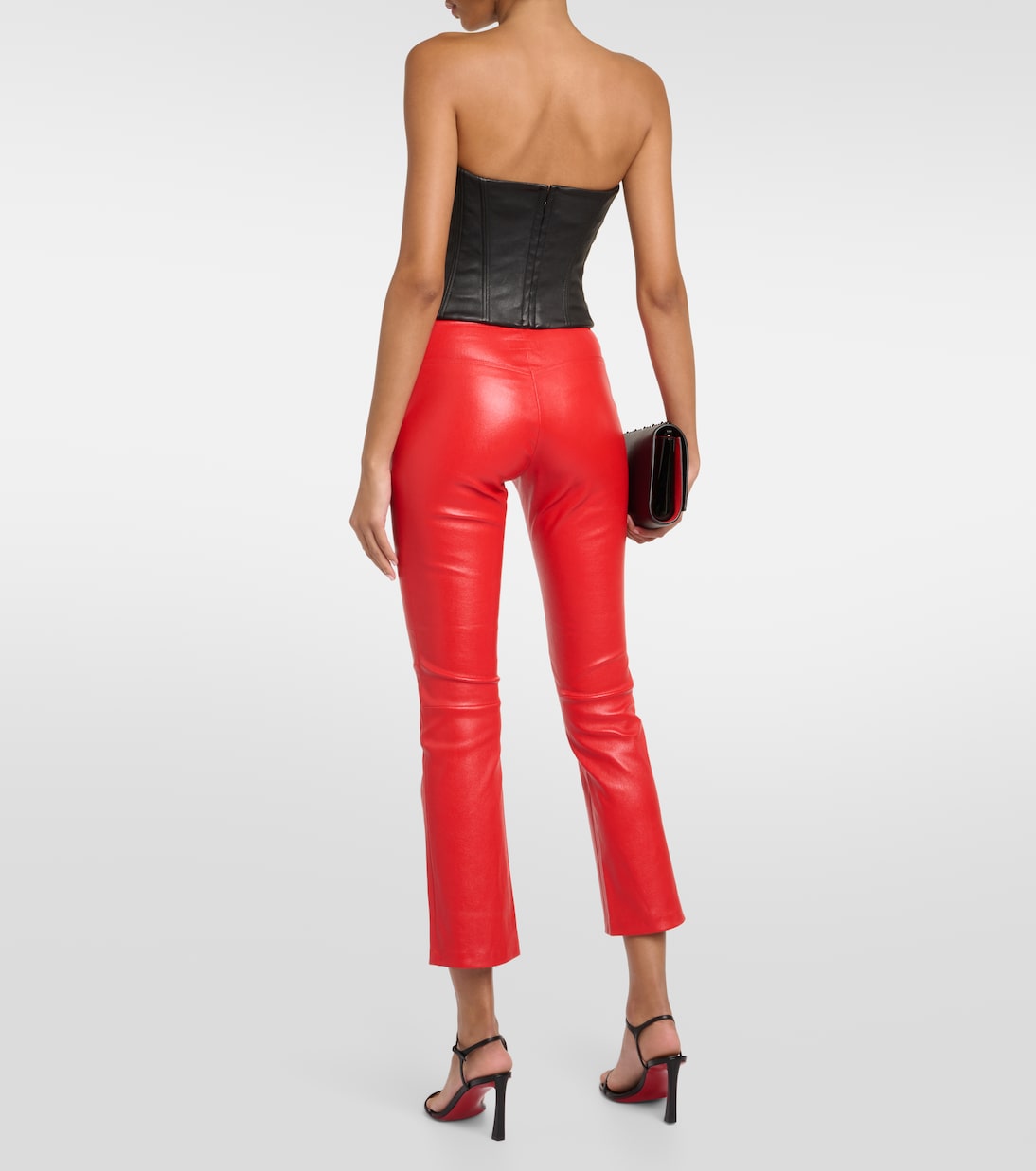 Pantalon raccourci en cuir | Stouls