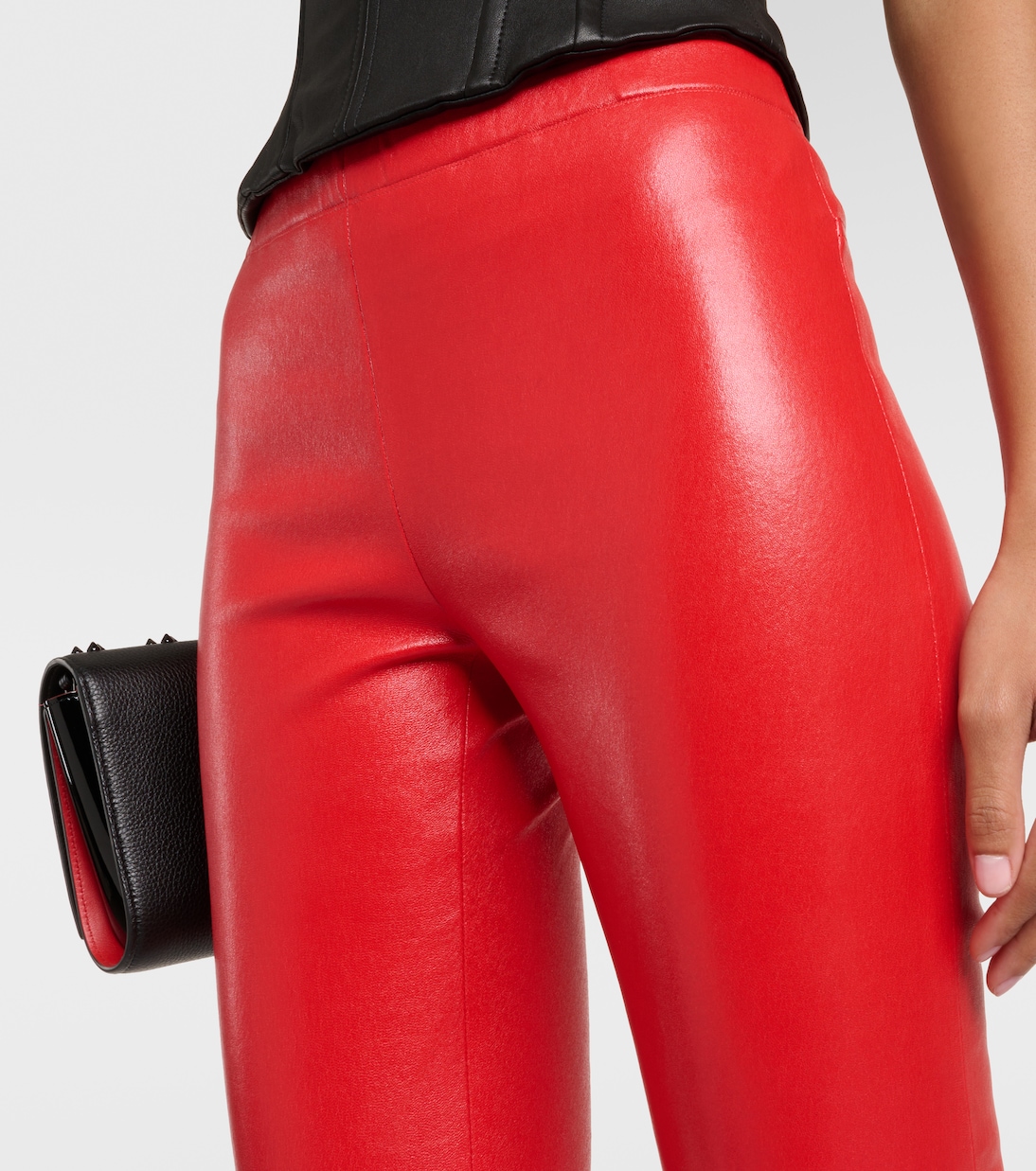 Pantalon raccourci en cuir | Stouls